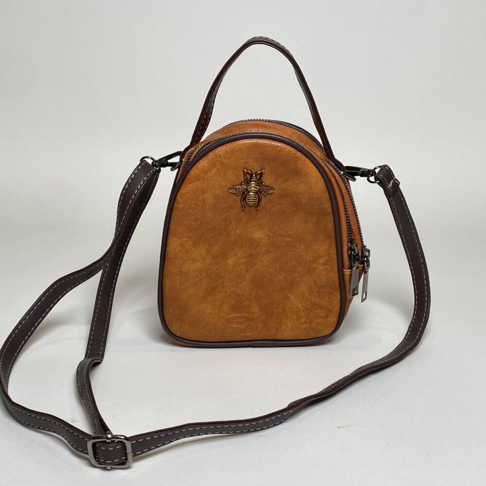 Bumblebee Crossbody Purse Cell Phone Bag 3 Pockets Removable Adjustable Strap